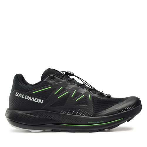 Chaussures Salomon Pulsar Trail L47385200 Black/Black/Green Gecko - Chaussures.fr - Modalova