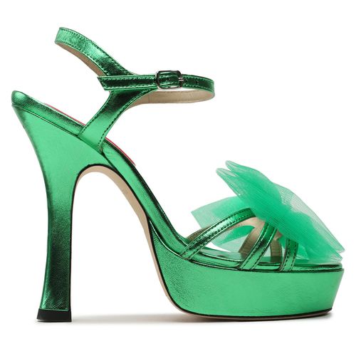 Sandales Custommade Arlina Metallic Bow 999624047 Metallic Green 365 - Chaussures.fr - Modalova
