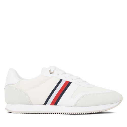 Sneakers Tommy Hilfiger Essential Stripes Runner FW0FW07450 White YBS - Chaussures.fr - Modalova