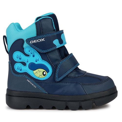 Bottes de neige Geox J Willaboom Boy B Ab J36LFA 050FU CF4N4 S Bleu marine - Chaussures.fr - Modalova