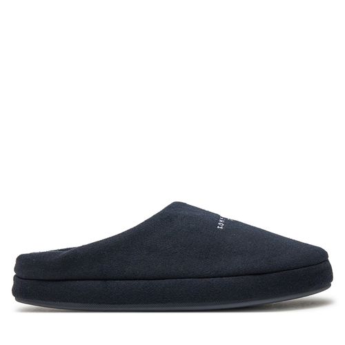 Chaussons Tommy Hilfiger Felt House Shoe FM0FM05538 Bleu marine - Chaussures.fr - Modalova