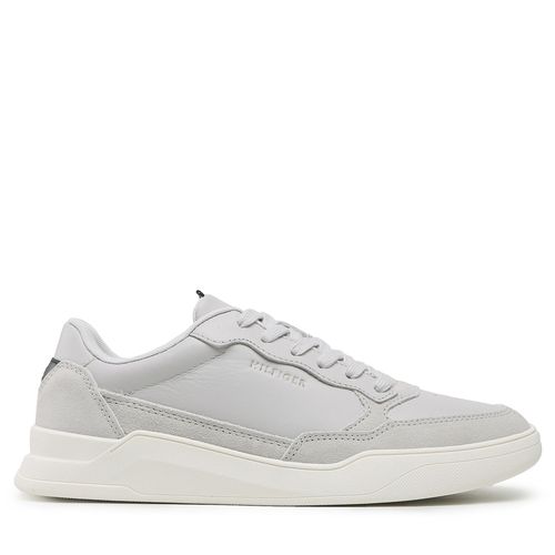 Sneakers Tommy Hilfiger Elevated Cupsole Leather Mix FM0FM04358 Gris - Chaussures.fr - Modalova