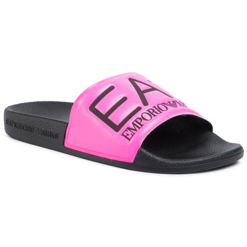 Mules / sandales de bain EA7 Emporio Armani XCP001 XCC22 M527 Pink Fluo/Black - Chaussures.fr - Modalova