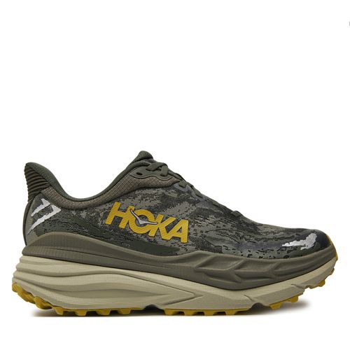 Chaussures de running Hoka Stinson 7 1141530 Kaki - Chaussures.fr - Modalova