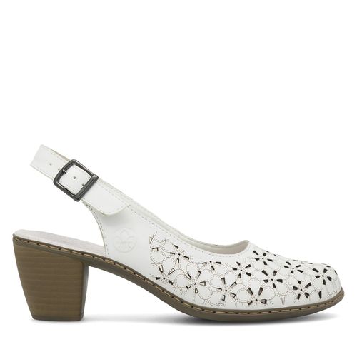 Sandales Rieker 40981-80 Blanc - Chaussures.fr - Modalova