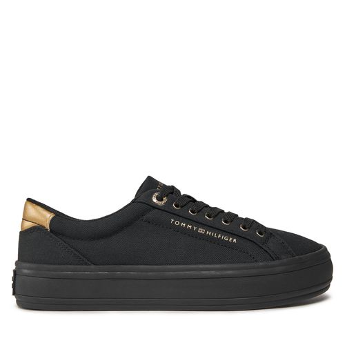 Sneakers Tommy Hilfiger Essential Vulc Canvas Sneaker FW0FW07682 Black BDS - Chaussures.fr - Modalova
