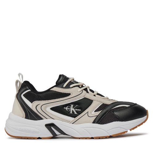 Sneakers Calvin Klein Jeans Retro Tennis Su-Mesh YM0YM00589 Black/Eggshell/Bright White 01F - Chaussures.fr - Modalova