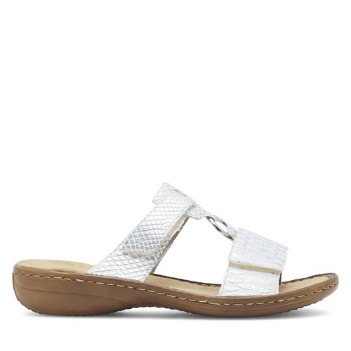 Mules / sandales de bain Rieker 608P9-80 Blanc - Chaussures.fr - Modalova