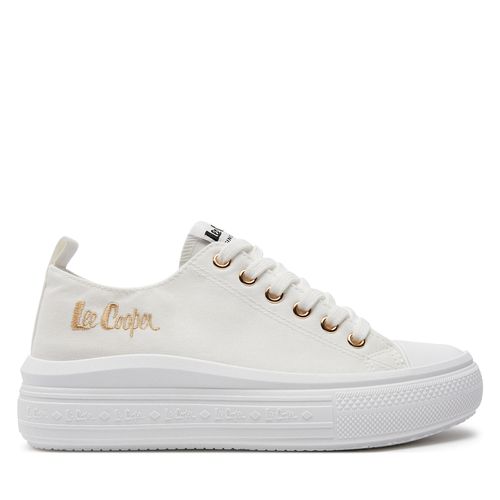 Sneakers Lee Cooper LCW-24-44-2462LA White/Gold - Chaussures.fr - Modalova