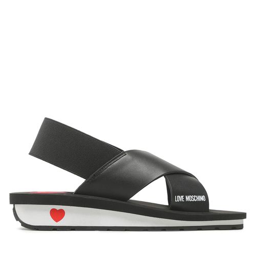 Sandales LOVE MOSCHINO JA16123G1GI40000 Noir - Chaussures.fr - Modalova