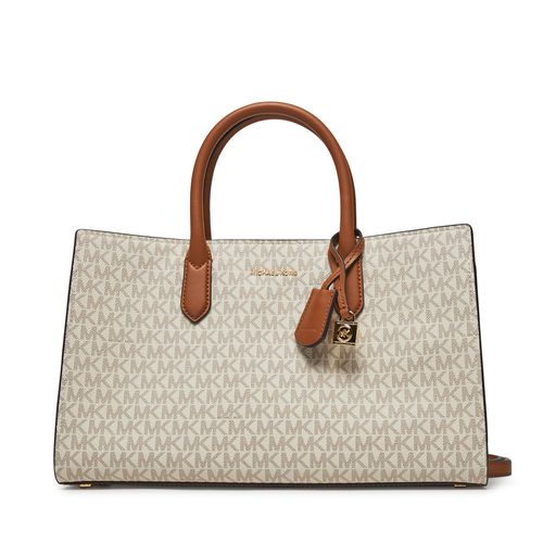 Sac à main MICHAEL Michael Kors Scarlett Medium Signature Logo Satchel 30F4GETS2B Gris - Chaussures.fr - Modalova