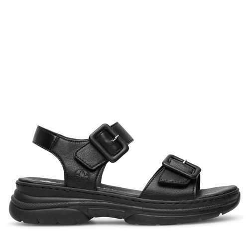 Sandales Rieker 66680-00 Noir - Chaussures.fr - Modalova