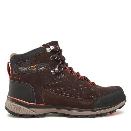 Chaussures de trekking Regatta Samaris Suede RMF575 Peat/Brown Salmon UW4 - Chaussures.fr - Modalova