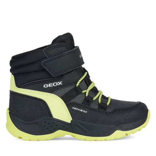 Bottes de neige Geox J Sentiero Boy B Abx J26FSC 0FUCE C0802 D Black/Lime - Chaussures.fr - Modalova