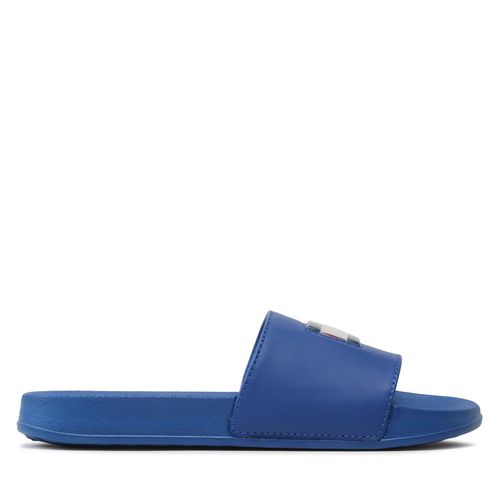 Mules / sandales de bain Tommy Hilfiger Flag Pool Slide T3B0-32930-1172 S Bleu - Chaussures.fr - Modalova