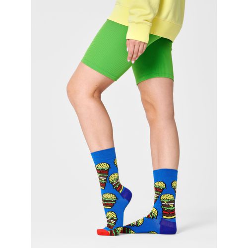 Chaussettes hautes unisex Happy Socks BUR01-6000 Bleu - Chaussures.fr - Modalova