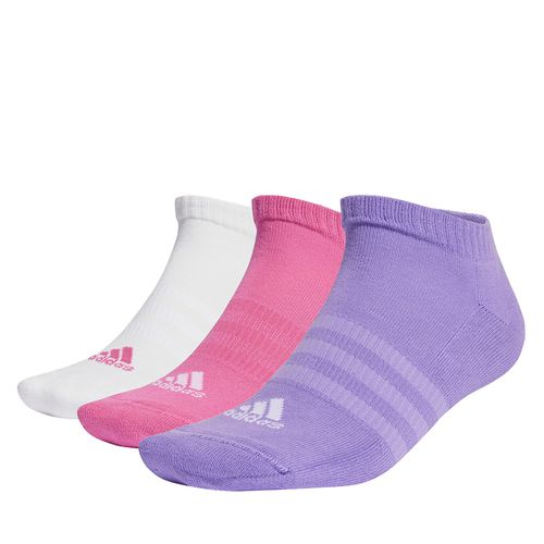 Socquettes unisex adidas Cushioned Low-Cut Socks 3 Pairs IC1335 preloved fuchsia/white/violet fusion - Chaussures.fr - Modalova