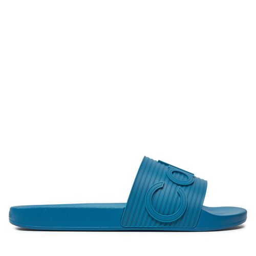 Mules / sandales de bain Calvin Klein Pool Slide HM0HM01519 Bleu - Chaussures.fr - Modalova