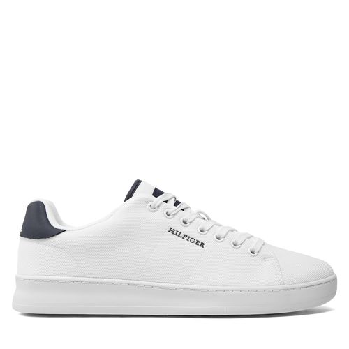 Sneakers Tommy Hilfiger Court Cupsole Pique Textile FM0FM04967 White YBS - Chaussures.fr - Modalova