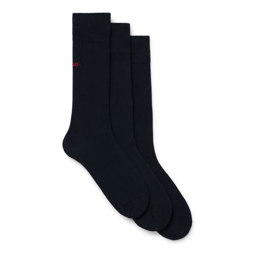 Lot de 3 paires de chaussettes hautes Hugo 50493253 Bleu - Chaussures.fr - Modalova