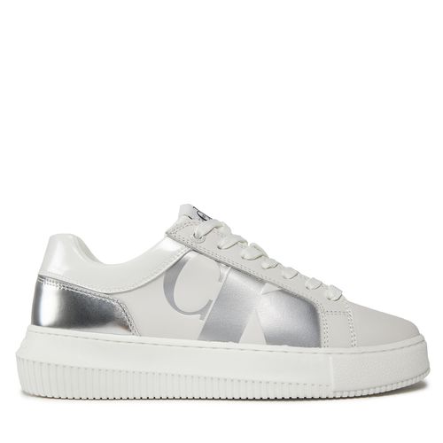 Sneakers Calvin Klein Jeans Chunky Cupsole Low Lth Nbs Mr YW0YW01411 Bright White/Silver 01V - Chaussures.fr - Modalova