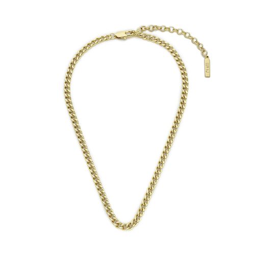 Collier Luv AJ Classiquw Skinny Curb Chain (5mm) CORE22-N-CSCC-G Gold - Chaussures.fr - Modalova