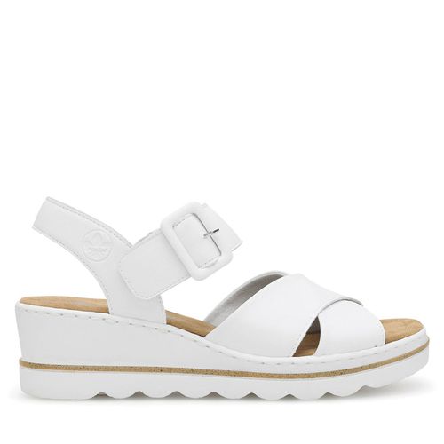 Sandales Rieker 67463-80 Blanc - Chaussures.fr - Modalova