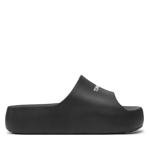 Mules / sandales de bain Tommy Jeans Tjw Chunky Flatform Slide EN0EN02586 Noir - Chaussures.fr - Modalova