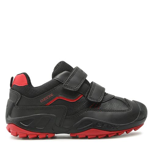 Sneakers Geox J N. Savage B.A J261VA 0MEFU C0048 S Black/Red - Chaussures.fr - Modalova