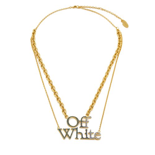 Collier Off-White OWOB097S23MET0028445 Or - Chaussures.fr - Modalova