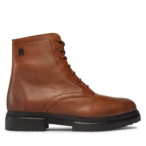 Boots Tommy Hilfiger Comfort Cleated Termo Lth FM0FM04651 Marron - Chaussures.fr - Modalova