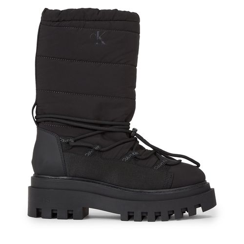 Bottes de neige Calvin Klein Jeans Flatform Snow Boot Nylon Wn YW0YW01146 Noir - Chaussures.fr - Modalova