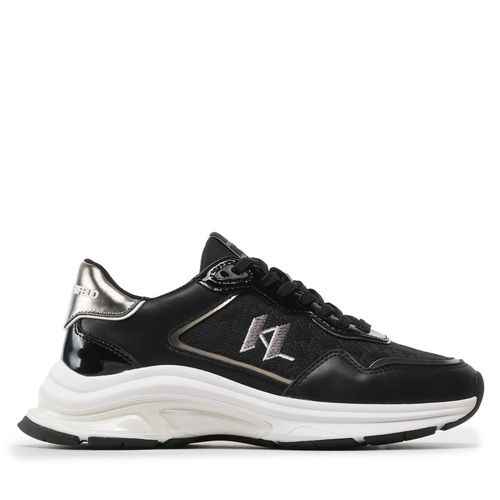 Sneakers KARL LAGERFELD KL63165 Black Lthr/Text W/Silver - Chaussures.fr - Modalova