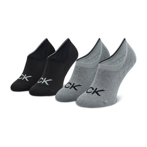 Lot de 2 paires de socquettes Calvin Klein 701218716 Mid Grey Melange 003 - Chaussures.fr - Modalova