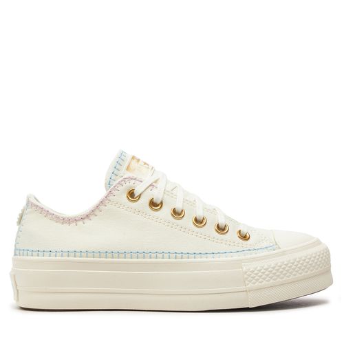Sneakers Converse Chuck Taylor All Star Lift Platform Crafted Stitching A08732C Beige - Chaussures.fr - Modalova