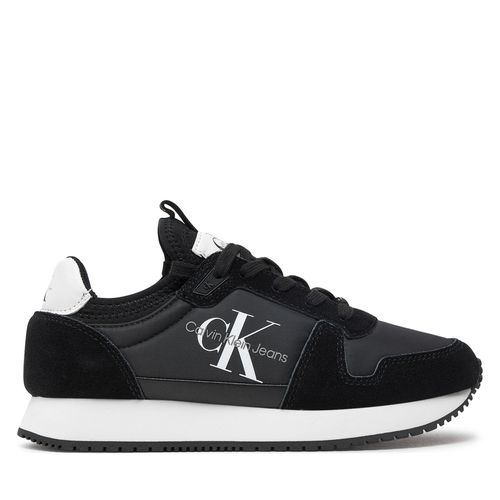 Sneakers Calvin Klein Jeans Runner Sock Laceup Ny-Lth W YW0YW00840 Black 01H - Chaussures.fr - Modalova