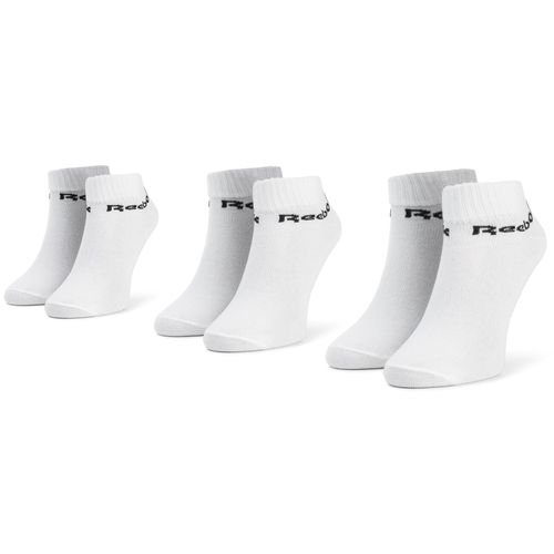 Lot de 3 paires de chaussettes basses unisexe Reebok Act Core Ankle Sock 3p FL5227 Blanc - Chaussures.fr - Modalova