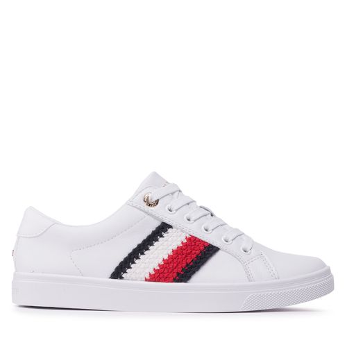 Sneakers Tommy Hilfiger Corporate Cupsole Sneaker FW0FW06457 White YBR - Chaussures.fr - Modalova