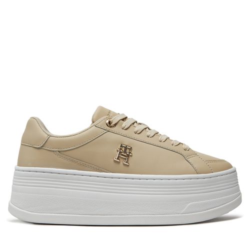 Sneakers Tommy Hilfiger Th Platform Sneaker Lthr FW0FW08209 Beige - Chaussures.fr - Modalova