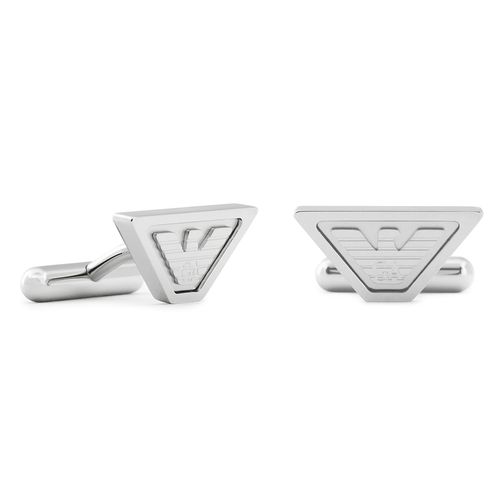 Boutons de manchettes Emporio Armani EGS3129040 Argent - Chaussures.fr - Modalova