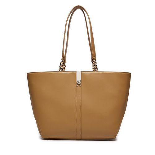 Sac à main Tommy Hilfiger Heritage Tote AW0AW16321 Marron - Chaussures.fr - Modalova