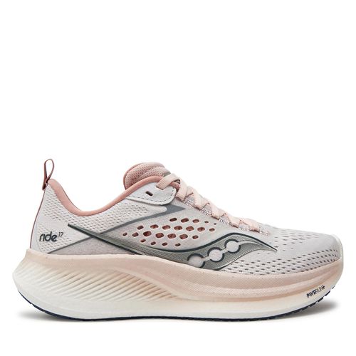 Chaussures Saucony Ride 17 S10924-130 White/Lotus - Chaussures.fr - Modalova