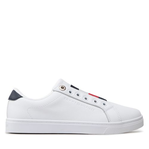 Sneakers Tommy Hilfiger Essential Slip On Sneaker FW0FW06904 White YBR - Chaussures.fr - Modalova