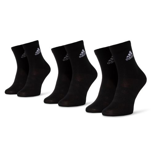Lot de 3 paires de chaussettes hautes unisexe adidas Light Crew 3pp DZ9394 Black/Black/Black - Chaussures.fr - Modalova