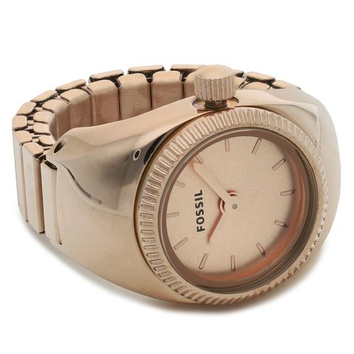 Montre Fossil Ring Watch ES5247 Rose Gold/Rose Gold - Chaussures.fr - Modalova