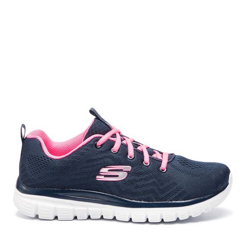 Chaussures Skechers Get Connected 12615/NVHP Navy/Hot Pink - Chaussures.fr - Modalova