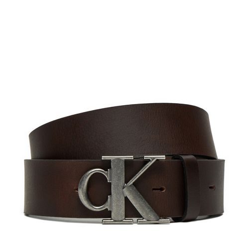 Ceinture Calvin Klein Jeans Round Mono Plaque Lthr Belt 40Mm K50K512067 Marron - Chaussures.fr - Modalova