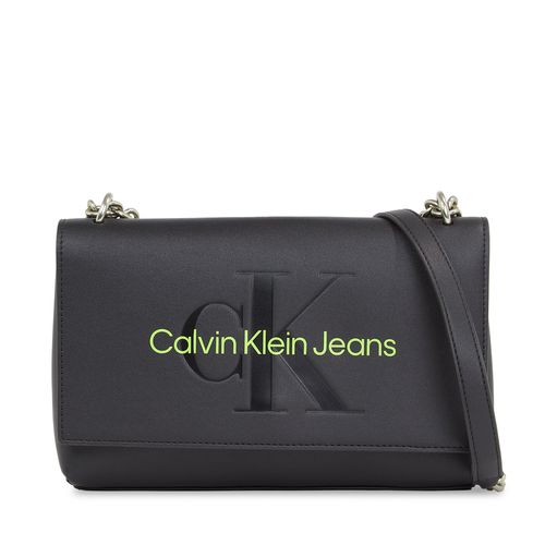 Sac à main Calvin Klein Jeans Sculpted Ew Flap Conv25 Mono K60K611866 Black/Dark Juniper 0GX - Chaussures.fr - Modalova