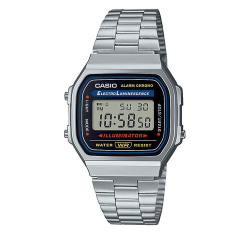 Montre Casio Vintage A168WA-1YES Silver/Silver - Chaussures.fr - Modalova