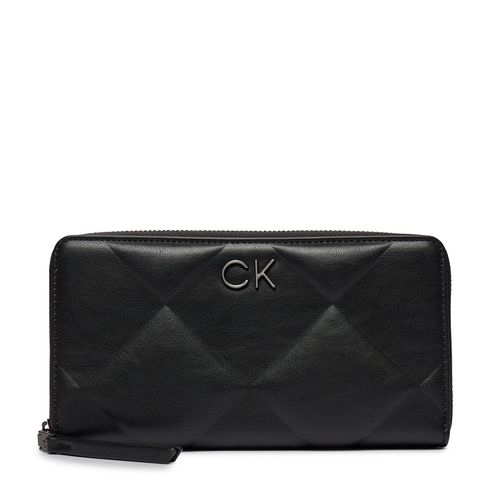 Portefeuille grand format Calvin Klein Re-Lock Quilt Za Wallet Lg K60K610774 Ck Black BEH - Chaussures.fr - Modalova